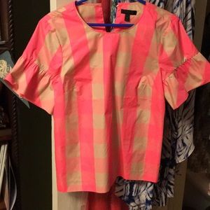 J crew plaid top
